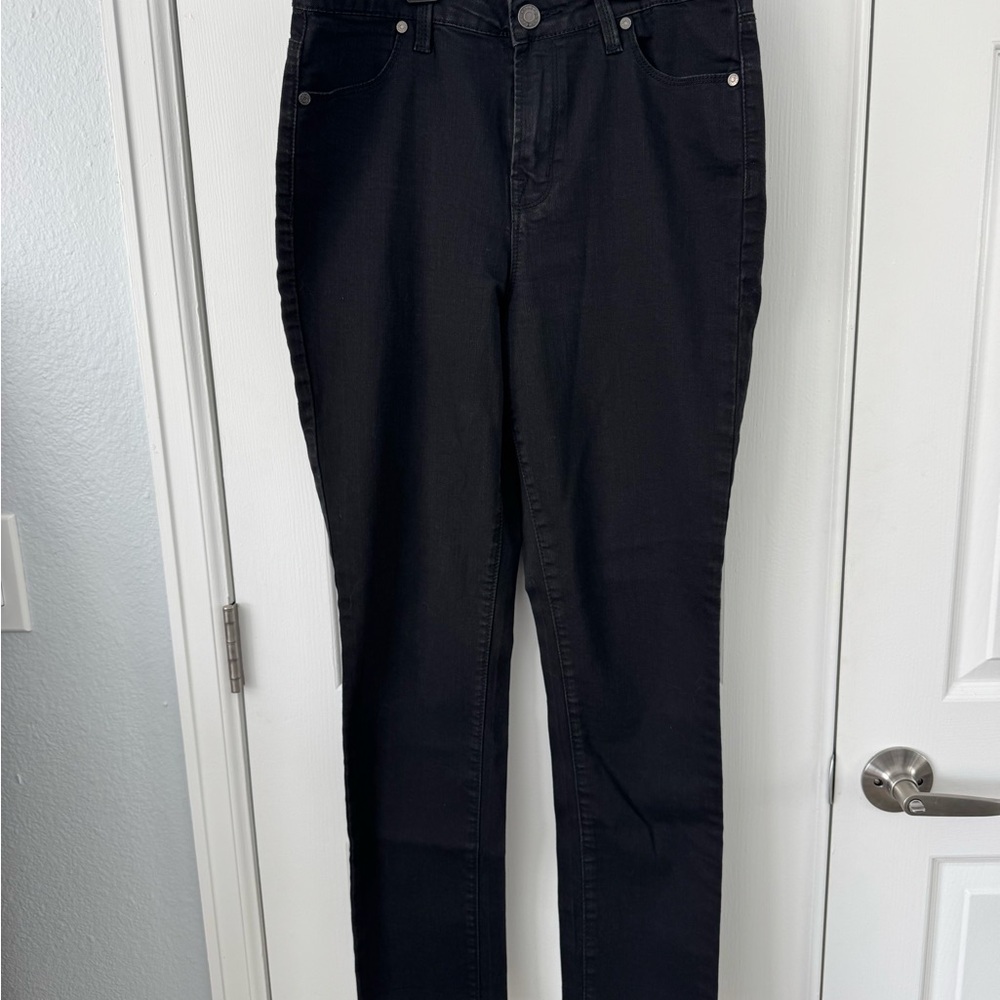 Refuge Women's Dark Black Skinny Jeans